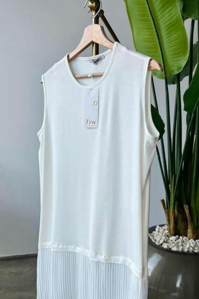 Altı Piliseli İçlik Beyaz