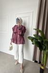 Batik Desen Trenç Pembe Gri