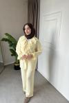 Fırfırllı Selina Takım Sarı