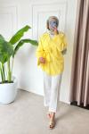 Hena Gömlek Kimono Sarı