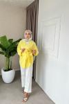 Hena Gömlek Kimono Sarı