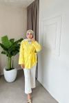 Hena Gömlek Kimono Sarı