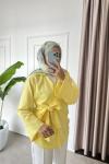 Hena Gömlek Kimono Sarı
