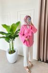 Hena Gömlek Kimono Pembe