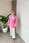 Hena Gömlek Kimono Pembe