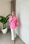 Hena Gömlek Kimono Pembe