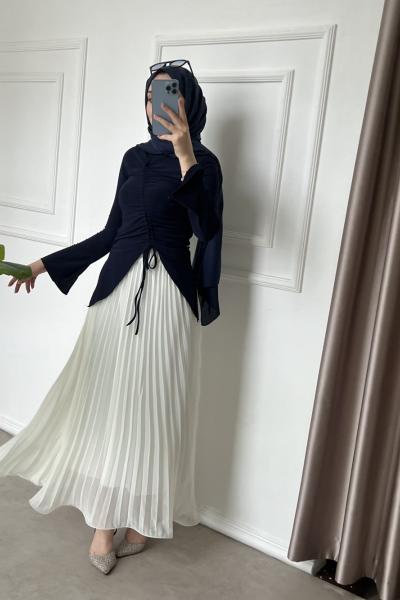 İspanyol Kol İpli Çapraz Body Lacivert