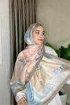 SUUSCARF - Rüya Soft Şal  Gri Pembe